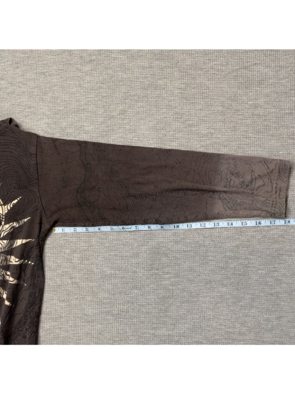 Calvin Klein Jeans Shirt Rockology Graphic Size Large Brown Long Sleeve Guitar - Picture 12 of 14